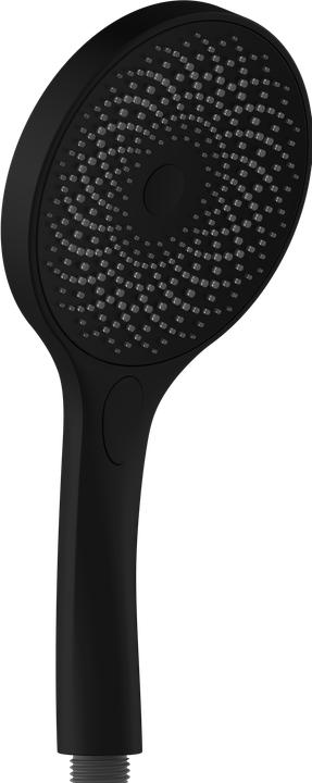 Produktbild Schütte Duschkopf Bad CAPRI Handbrause Schwarz matt Wassersparende Dichtung 60993 (3 Strahlarten, 8 l/min)