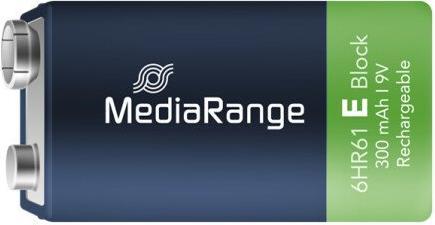 Actual product image MediaRange MRBAT124 (1 pcs., 6HR61, 300 mAh)