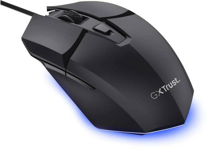 Actual product image Trust GXT 121 Felox+/Gaming/Optical/Right-handed/10,000 DPI/Wired USB-A/Black (Cable)