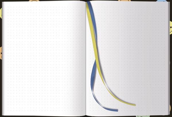 Image du produit Notizbuch Smile (A5, Pointillés, Couverture rigide)
