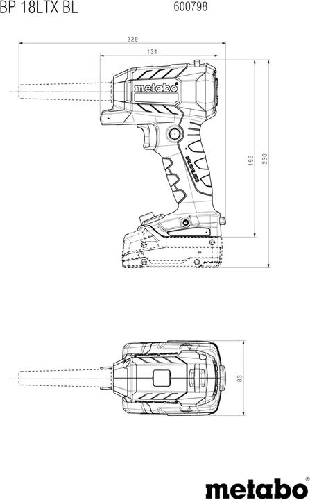 Produktbild Metabo BP 18 LTX BL