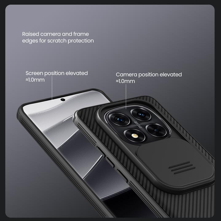 Produktbild Nillkin Rückwandabdeckung Xiaomi - CamShield PRO Hard Case für Xiaomi Redmi Note 14 Pro+ 5G Schwarz (Xiaomi Redmi Note 14 Pro+ 5G)