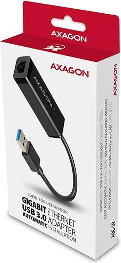 Produktbild Axagon ADE-SR Gigabit Ethernet 10/100/1000 Adapter - USB 3.0 Typ A (USB 3.0, RJ45 (1x))