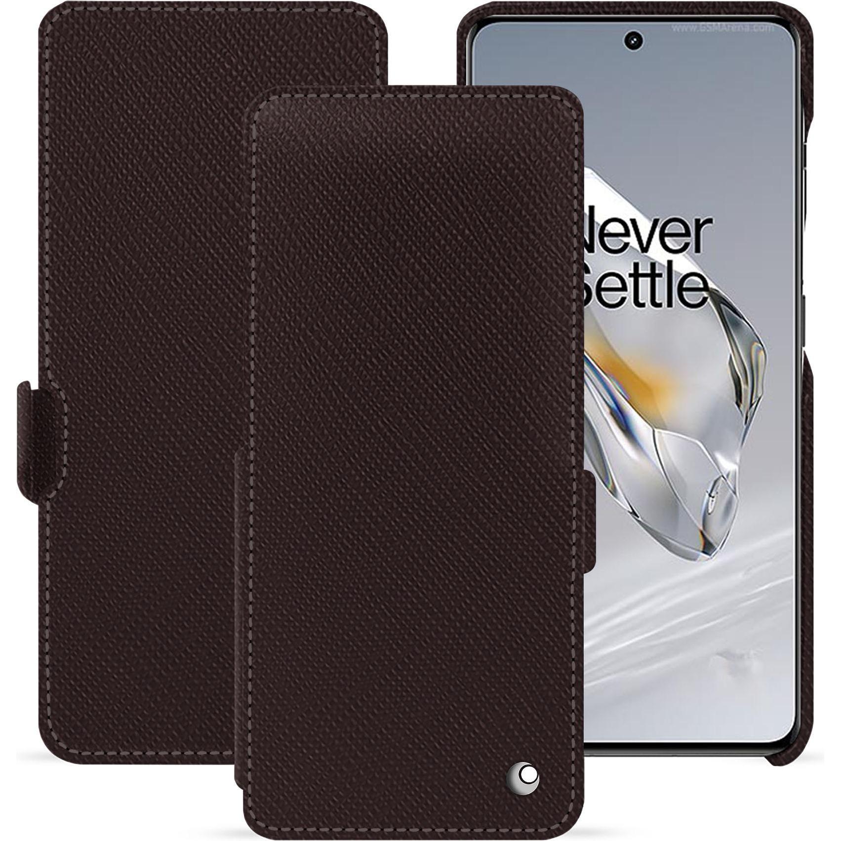 Noreve Lederschutzhülle horizontal (OnePlus 11), Smartphone Hülle, Braun