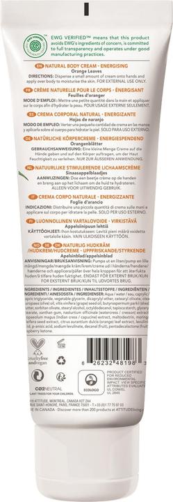 Produktbild Attitude Energising (Körpercreme, 240 ml)