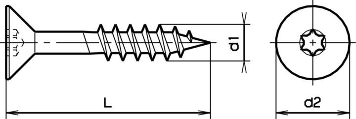 Produktbild Astrein SK SP-Schr. Anton TORX 30 verz. m.S. (100 Schrauben pro Stück)
