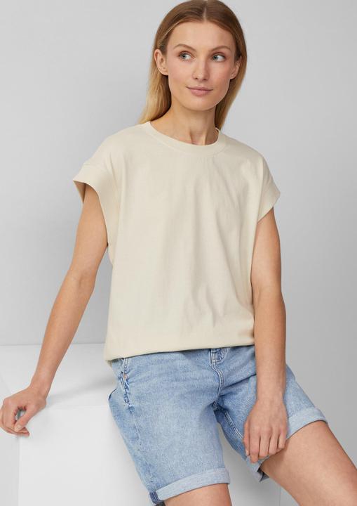 Produktbild S.Oliver T-Shirt T-Shirt im Relaxed Fit mit überschnittenen Schultern (36)