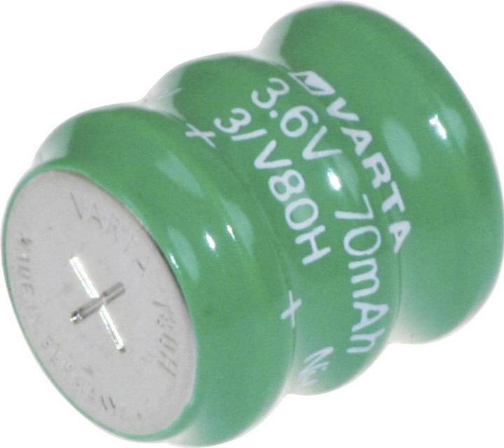 Actual product image Varta V3/80H Button cell battery 80H NiMH 80 mAh 3.6 V 1 pc. (1 pcs., 80 mAh)