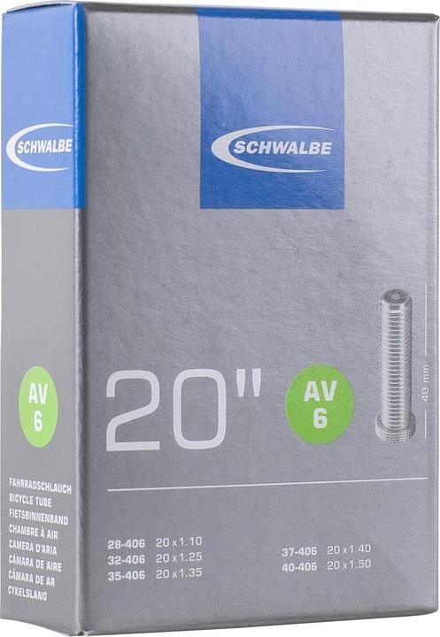 Actual product image Schwalbe Av6 (Schrader (AV), 20", 40 mm)