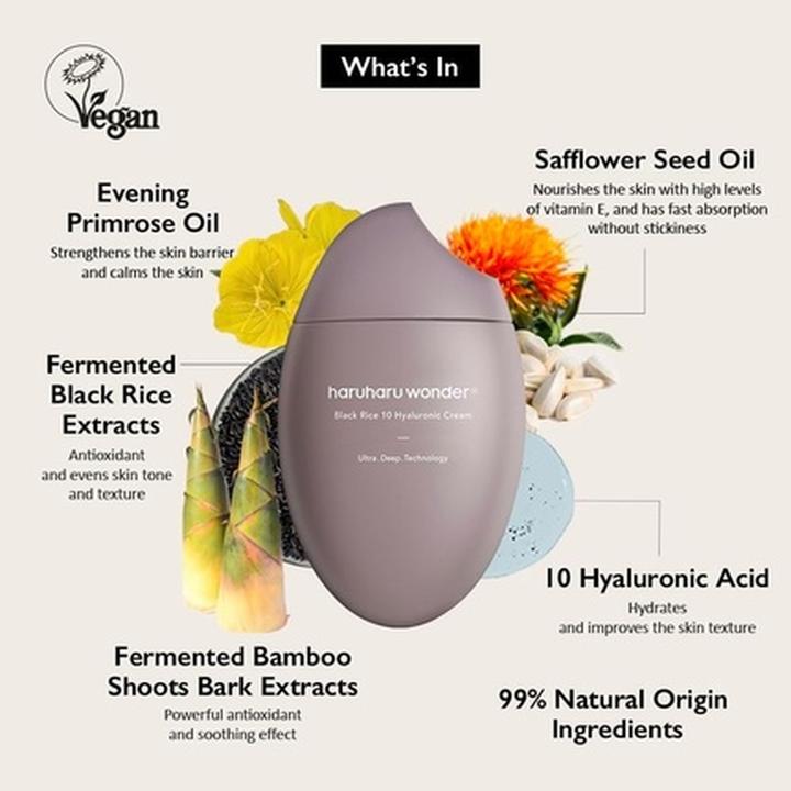 Image du produit Haruharu Wonder Riz Noir 10 Crème Hyaluronique 50ml (50 ml, Crème de jour)