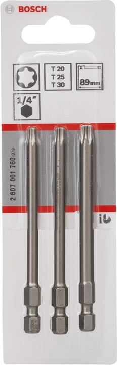 Actual product image Bosch Professional Zubehör Screwdriver bit set (T20, T25, T30)