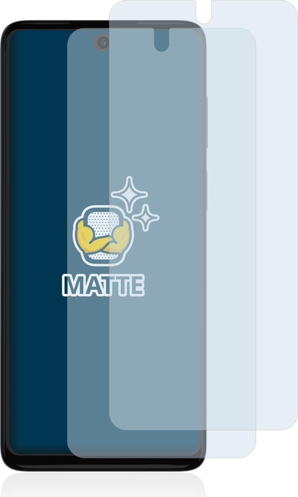 Actual product image BROTECT Anti-glare screen protector matt (2 Piece, Motorola Moto G62 5G)