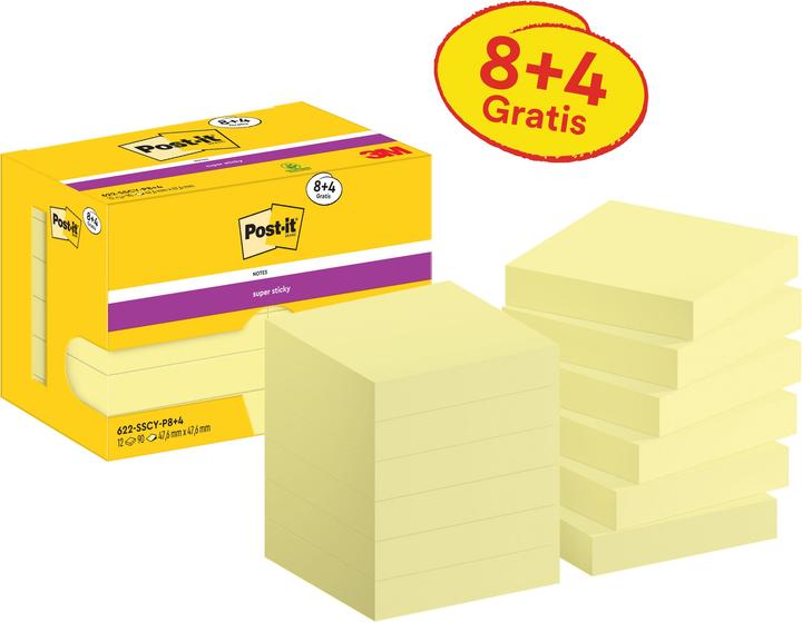 Image du produit Post-it Super collant (47.60 x 47.60 mm)