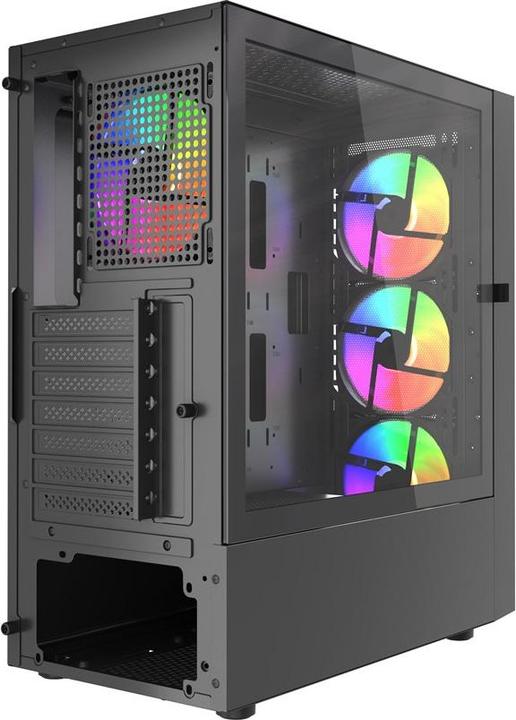 Actual product image Gembird PC case Midi-Tower Fornax 4300 ATX black (ATX)