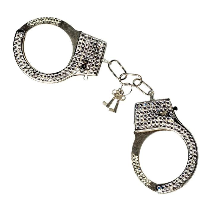 Produktbild Boland Metall Strass Handschellen mit Schlüssel