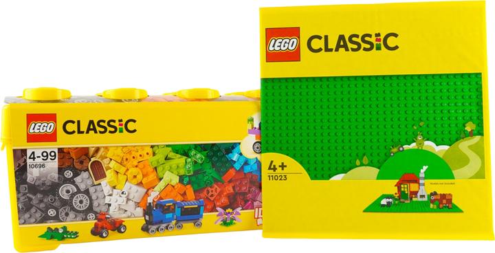 Image du produit LEGO Boîte de briques Classic + 1 plaque verte (10696, LEGO Classic)
