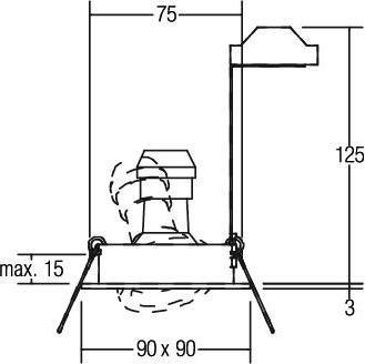 Actual product image Brumberg HV recessed spotlight (GU10)