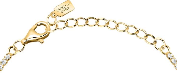 Immagine prodotto La Petite Story Bracciale tennis placcato oro con zirconi trasparenti Argento LPS05AWV34 (16 cm, Argento 925)