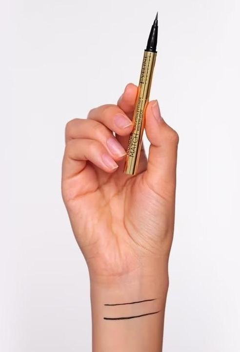 Image du produit Eveline Wonder Match Crayon Eyeliner Waterproof Superthin Noir (Noir)