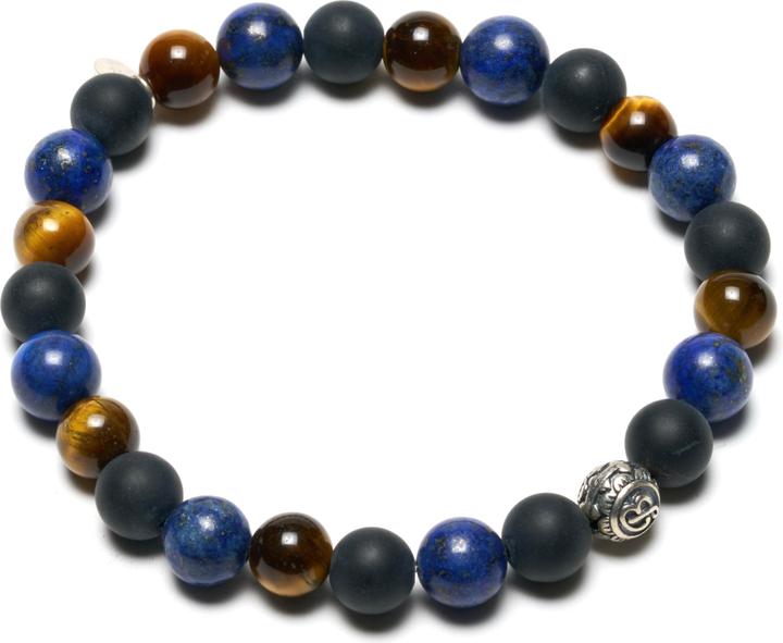 Immagine prodotto Balibay Keyro (20.50 cm, Pietra preziosa, Argento 925, Occhio di tigre, Lapislazzuli, Onice)