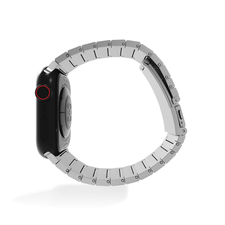 Produktbild Strap-it Smartwatch bandje - Geschikt voor Apple Watch luxe bandje - zilver - Horlogeband / Polsband (Titan, Apple Watch)
