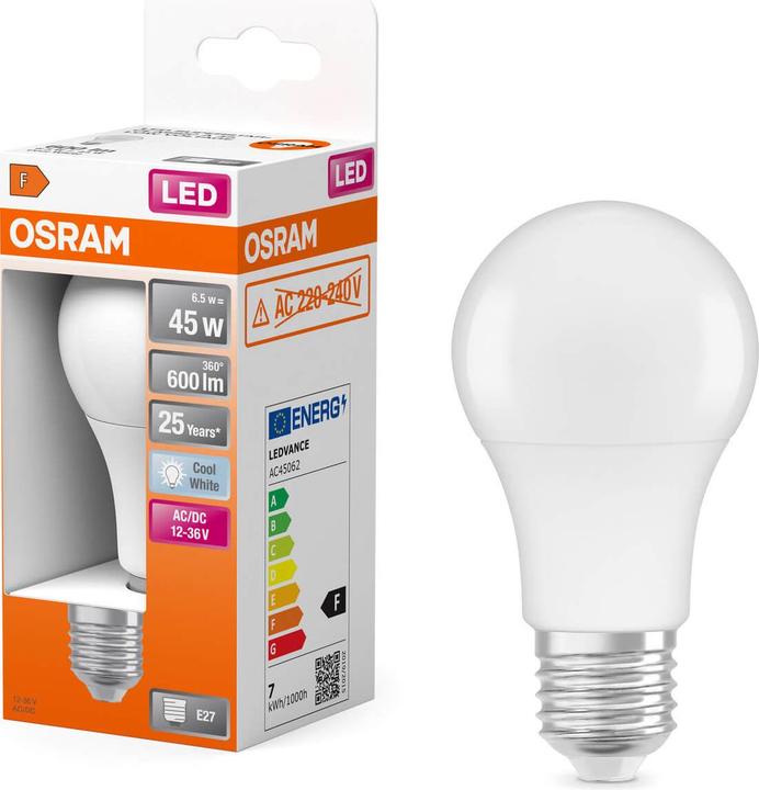 Image du produit Osram Classique de l'étoile (E27, 6.50 W, 600 lm, 1 x, F)