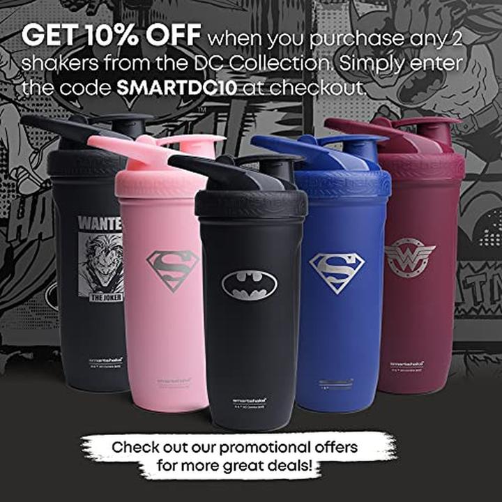 Actual product image Smart Shake Smartshake Reforce Stainless Steel Supergirl (900ml) (0.90 l)