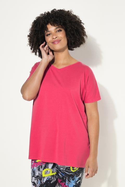 Produktbild Angel of Style T-Shirt, oversized, Rücken-Zierbändern, V-Ausschnitt, Halbarm (42)