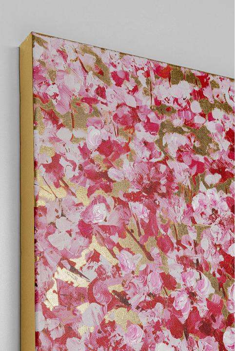 Image du produit Kare Design Tableau Touched Flower Couple doré-fuchsia 100x80 (80 x 100 cm)