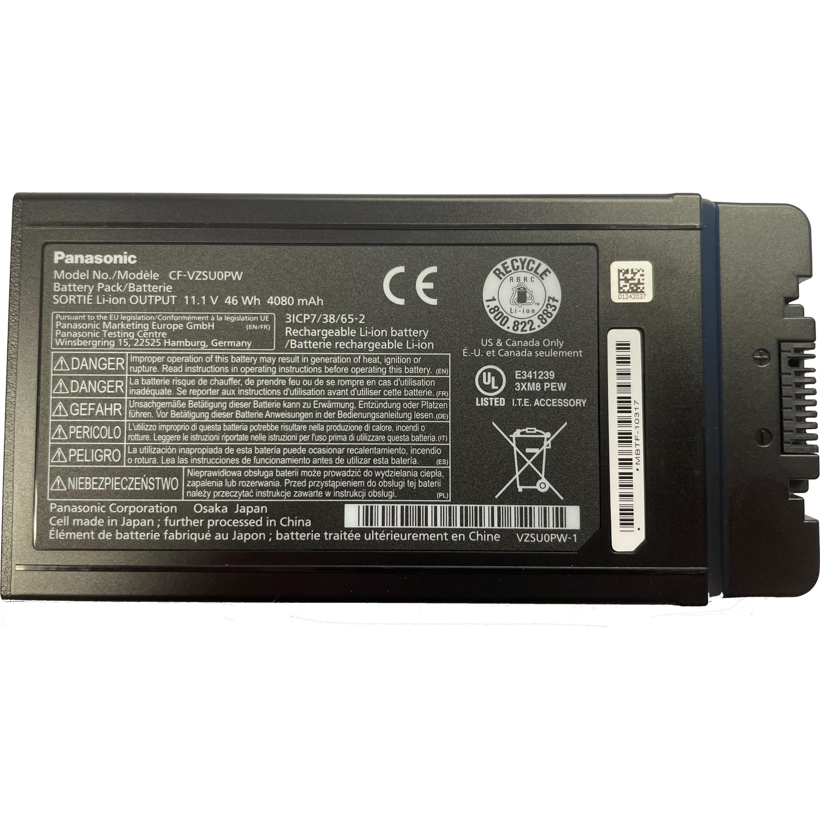 Panasonic Original Akku für Toughbook CF-54 (4200 mAh), Notebook Akku, Schwarz