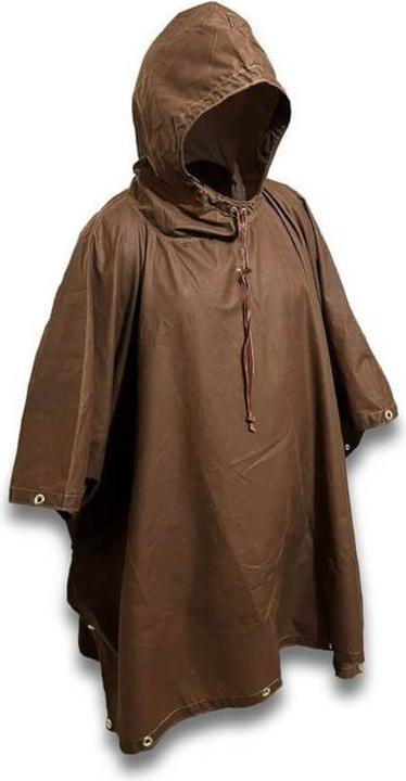 Bushcraft Oilskin Poncho Shelter (One Size)