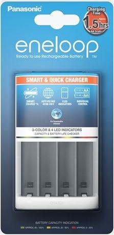 Image du produit Panasonic Chargeur de batterie BQ-CC55E (BQ-CC55E) (AA / LR6 / LR06 / Mignon / R6 / R14505, AAA / LR03 / Micro / R03 / AM4 / MN2400 / KR03)