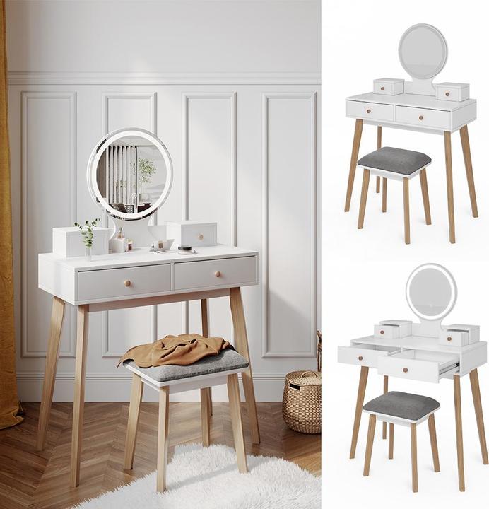 Image du produit Vicco Finya avec tabouret et éclairage (80 x 41 x 127.50 cm)