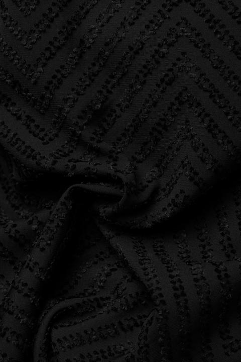 Produktbild Ulla Popken Indoorjacke, 3D-Zackenmuster, A-Linie, V-Ausschnitt (56)