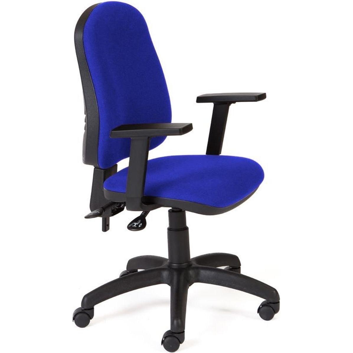 Rocada, Bürostuhl, Bürodrehstuhl mit Armlehne blau