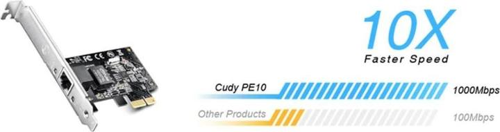 Immagine prodotto Cudy Scheda di rete PE10 Ethernet interna (Mini PCI Express)