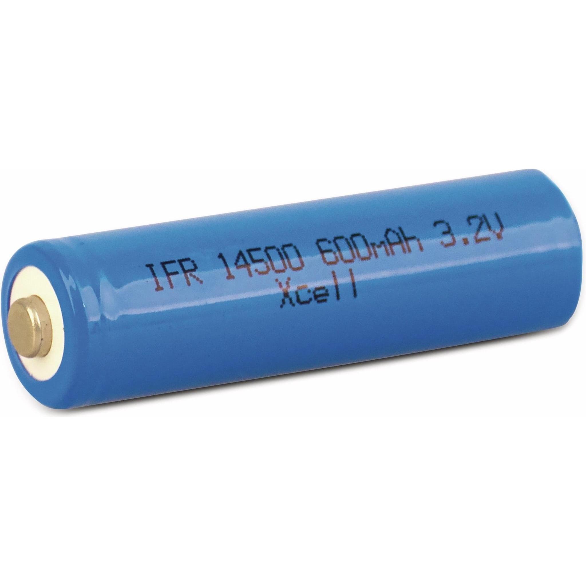 XCell Mignon-Solar Akku IFR14500 AA, 3,2 V-, 600 mAh, LiFePO4 (AA, 600 mAh), Batterien + Akkus
