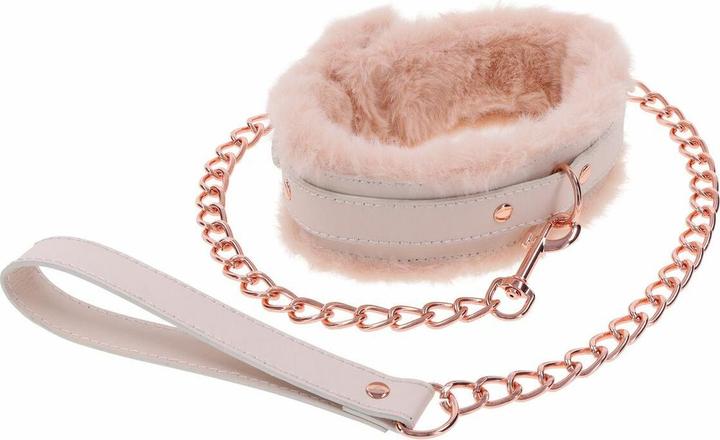 Actual product image Sportsheets peaches 'n creame fur collar & leash