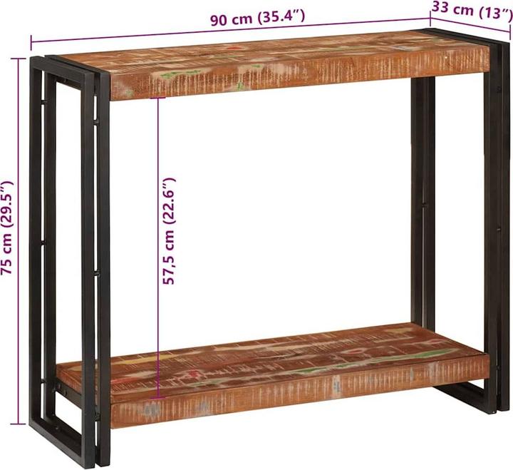 Image du produit vidaXL Konsolentisch (33 x 33 x 75 cm)