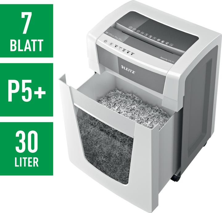 Produktbild Leitz Aktenvernichter IQ Office Pro P5 Partikelschnitt 30 (Microschnitt)