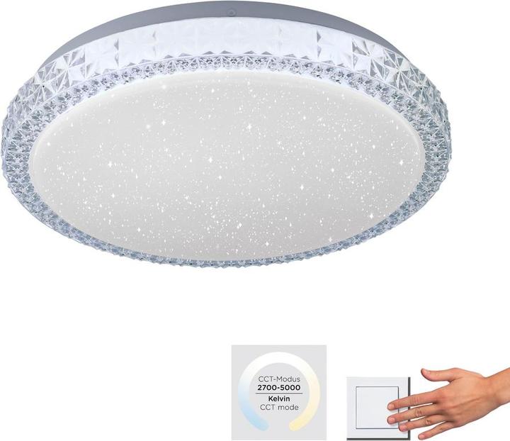 Produktbild Just Light LED Deckenleuchte FRIDA Kristall-Optik, Sternenhimmeloptik (1280 lm)