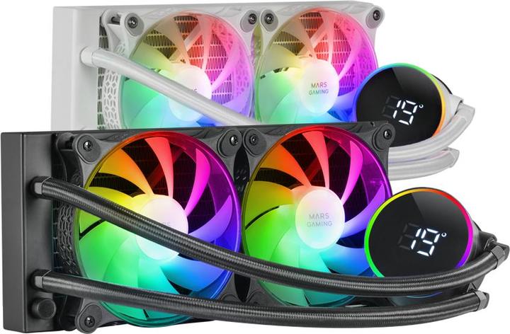 Produktbild Mars Gaming Kit Watercooling Aio Ml-Lcd RGB - 240mm (Noir)