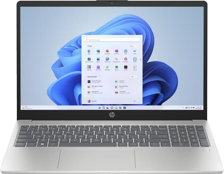 Produktbild HP 15-FD0131WM i3-N305 15.6 FHD AG 8GB SSD512 BT FPR Win11 Silver (REPACK) 2Y (15.60", 512 GB, 8 GB, US, Intel Core i3-N305)