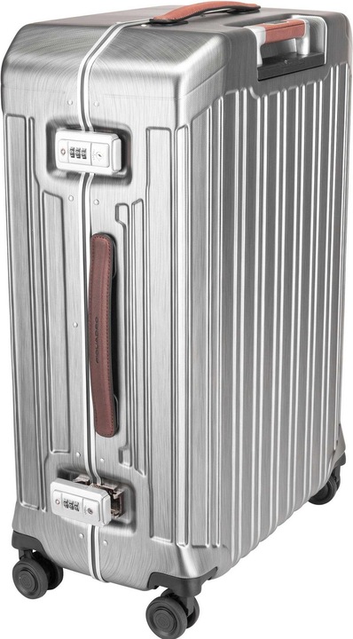 Produktbild Piquadro PQ-Light - Ultra Slim Mittelgrosser Hartschalentrolley Schwarz/Leder (67 l, M (50 - 90l))