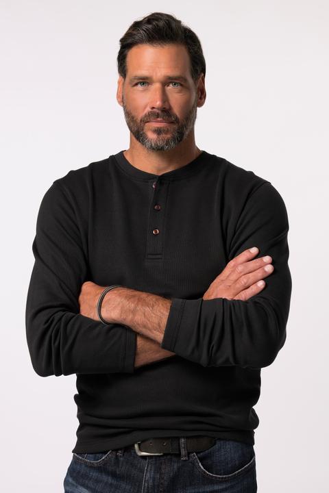 Produktbild JP1880 JP 1880 Henley, Langarm, Piqué (7XL)