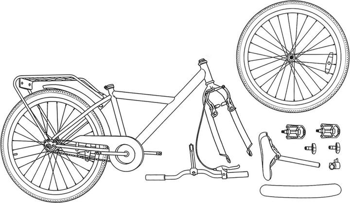 Actual product image vidaXL Kinderfahrrad (20")