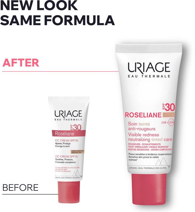 Produktbild Uriage Roséliane CC Creme LSF30 Creme (Medium Tint, 40 ml)