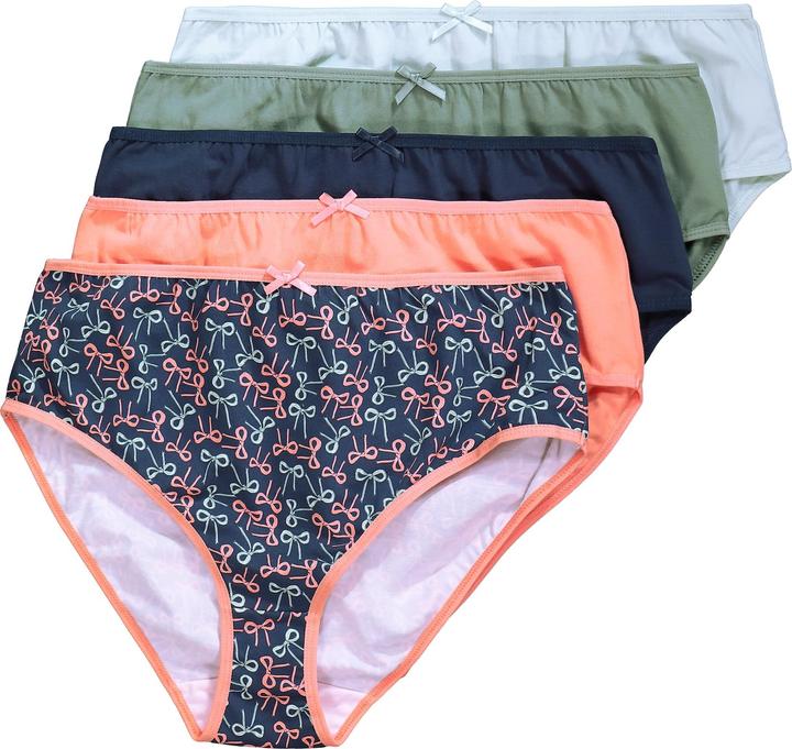 Produktbild Ulla Popken Midislips, 5er-Pack, Schleifenmuster/Farbe (50, 52, 5er Pack)