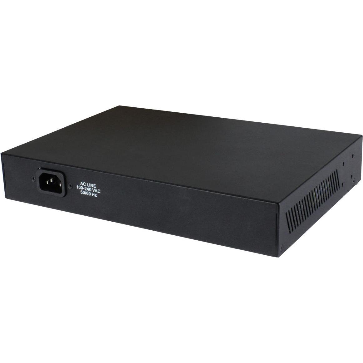 Thumbnail - Allnet switch smart managed 8 port gigabit 140w / 8x poe+ / 2x sfp / lüfterlos / 19 zoll / zollall- (10 Ports), Netzwerk...