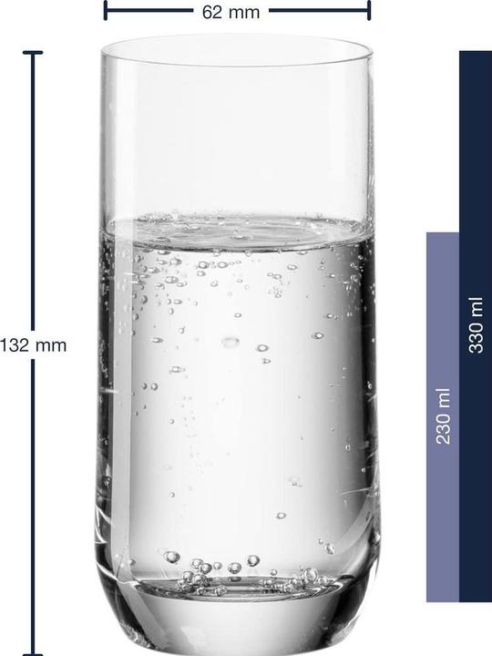 Immagine prodotto Leonardo Tazza giornaliera (3.10 dl, 6 x, Bicchieri da bibita lunghi)
